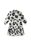 ZAIKAMOYA EMILY LONG SLEEVE HIGH-NECK TIERED FLOWER PRINT DRESS