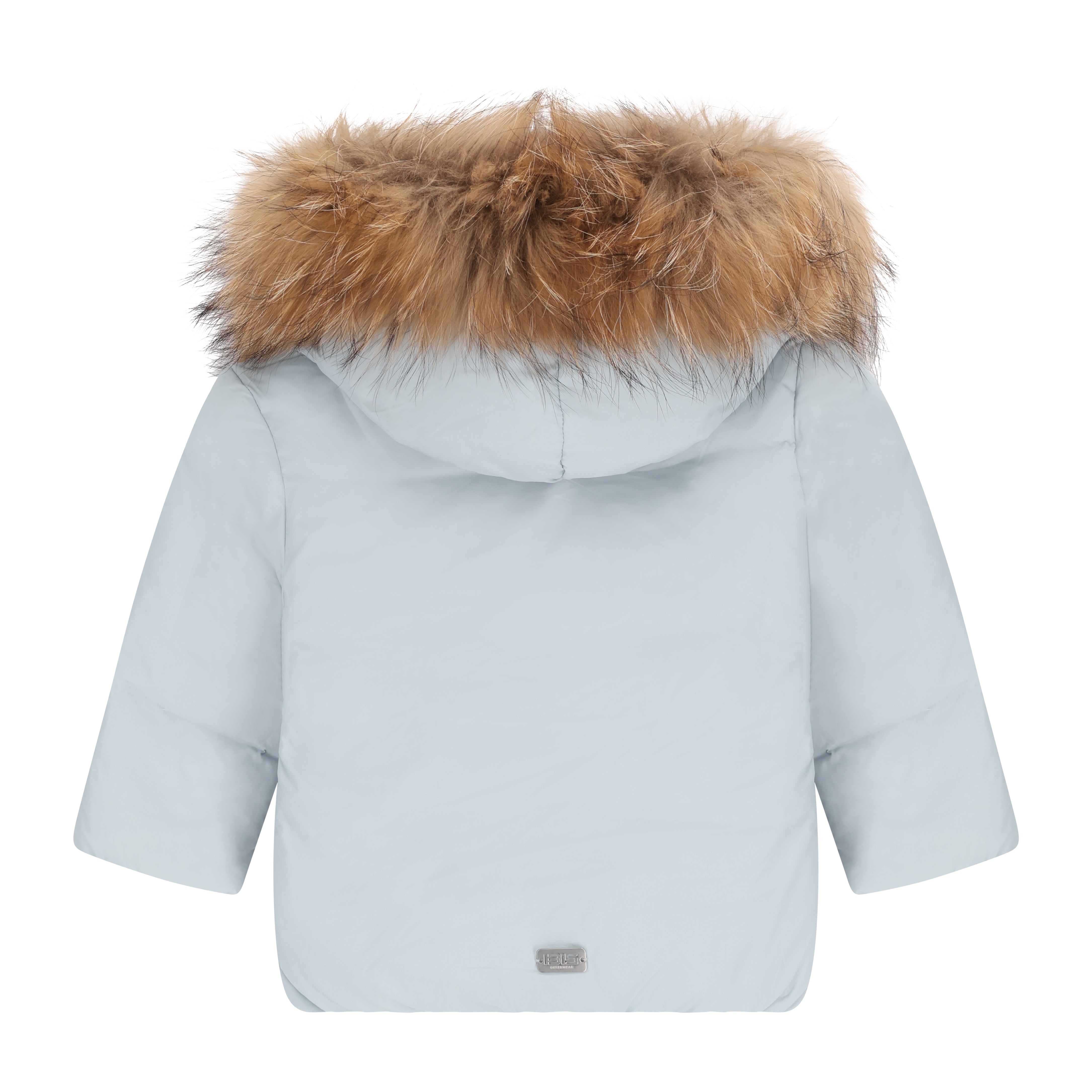 IBIS ALLEGORY FUR HOOD DIAGONAL CLOSURE COAT