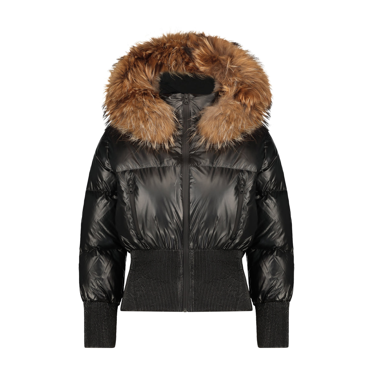 IBIS ELEGY LEATHER LOOK TALL WAISBAND COAT