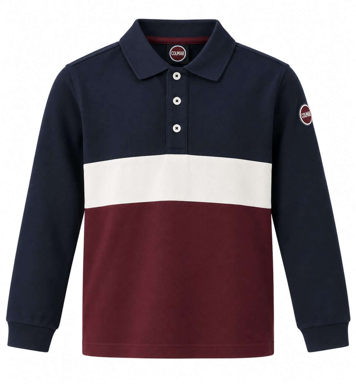 COLMAR COLORBLOCK LONG SLEEVE POLO