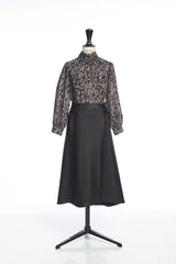 VENERA ARAPU DREAMY ROSE POPLIN PRINT BLOUSE WITH PEASANT SLEEVES