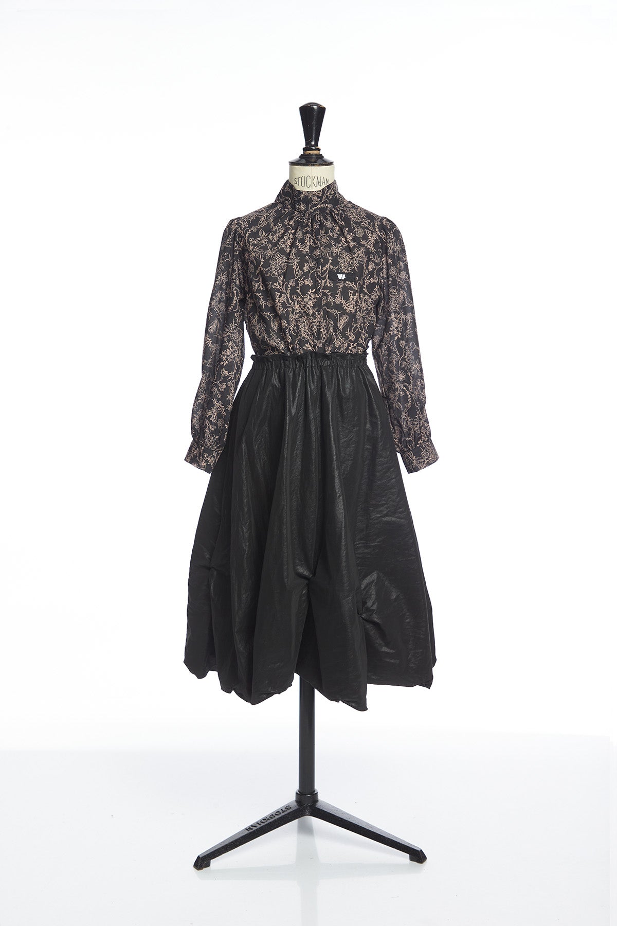 VENERA ARAPU DREAMY ROSE POPLIN PRINT BLOUSE WITH PEASANT SLEEVES