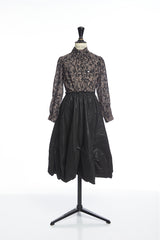 VENERA ARAPU DREAMY ROSE POPLIN PRINT BLOUSE WITH PEASANT SLEEVES