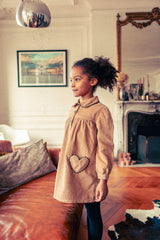 LOUIS LOUISE BELINDA COLLAR HEART POCKET DRESS