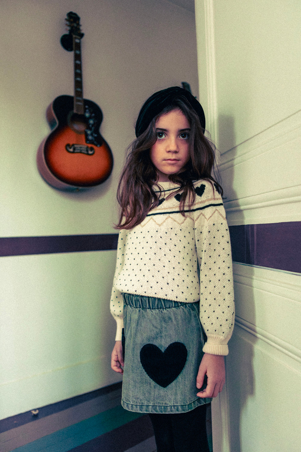 LOUIS LOUISE ELIA HEART DETAIL SWEATER