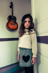 LOUIS LOUISE ELIA HEART DETAIL SWEATER