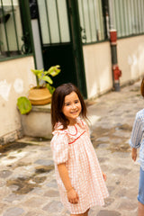 LOUIS LOUISE HENRIETTA GINGHAM RIKRAK DRESS