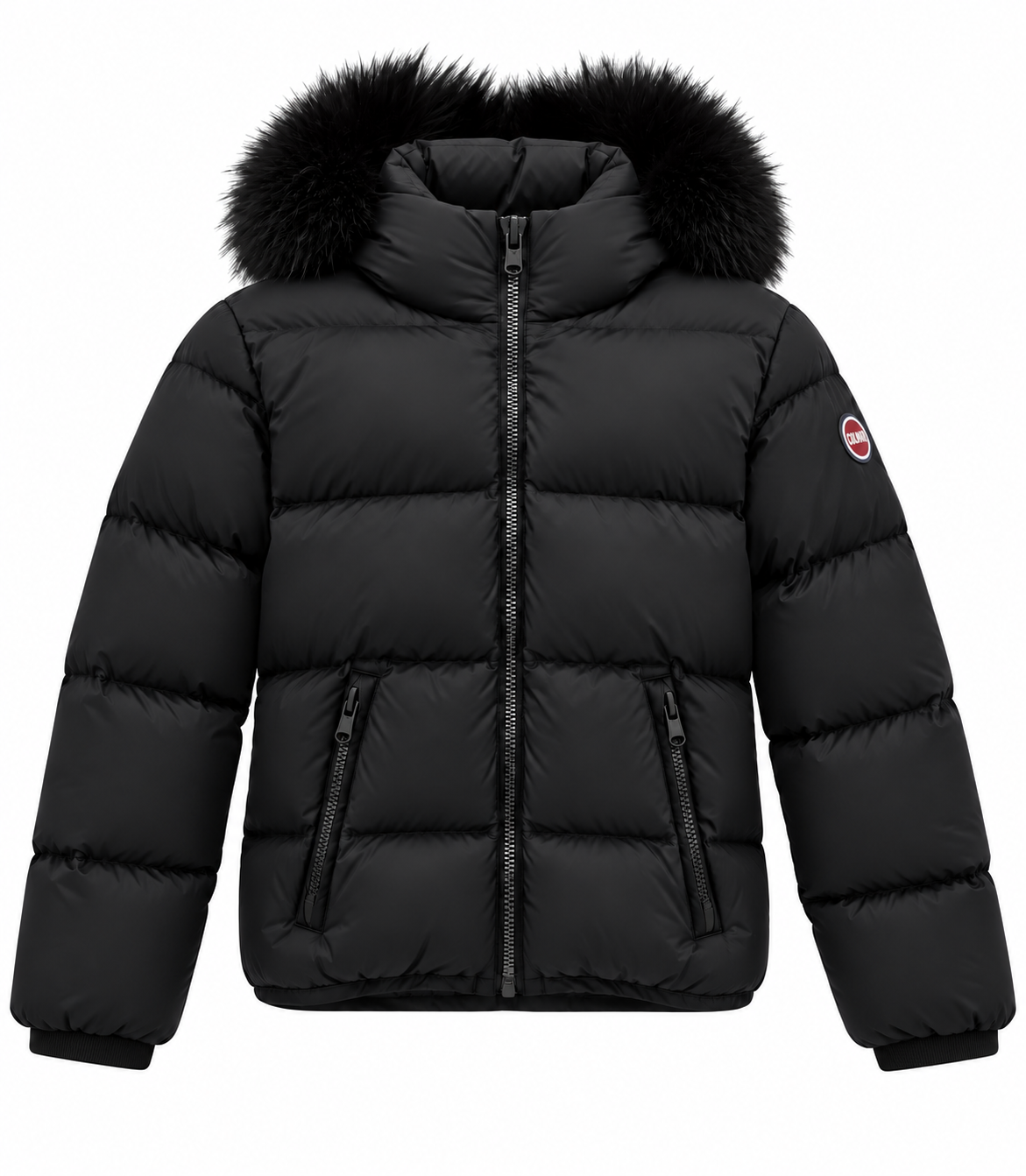 COLMAR HOODIE QUILTED CONTRAST INSERT ON SHOULDER AND HOOD JACKET