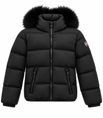 COLMAR HOODIE QUILTED CONTRAST INSERT ON SHOULDER AND HOOD JACKET