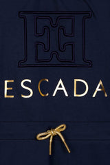 ESCADA  LOGO DETAIL IN FRONT PULL LONG SLEEVE DRESS