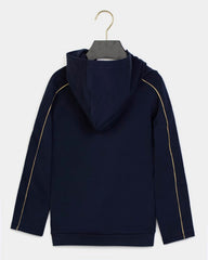 ESCADA  LOGO DETAIL IN FRONT LONG SLEEVE HOODIE