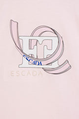 ESCADA SHORT SLEEVE E'' LOGO GRAPHIC T-SHIRT