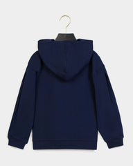ESCADA GOLD ZIP UP HOODIE WITH GOLD BUTTONS