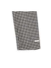 MONNALISA HOUNDSTOOTH VELVET COLLAR CROP JACKET