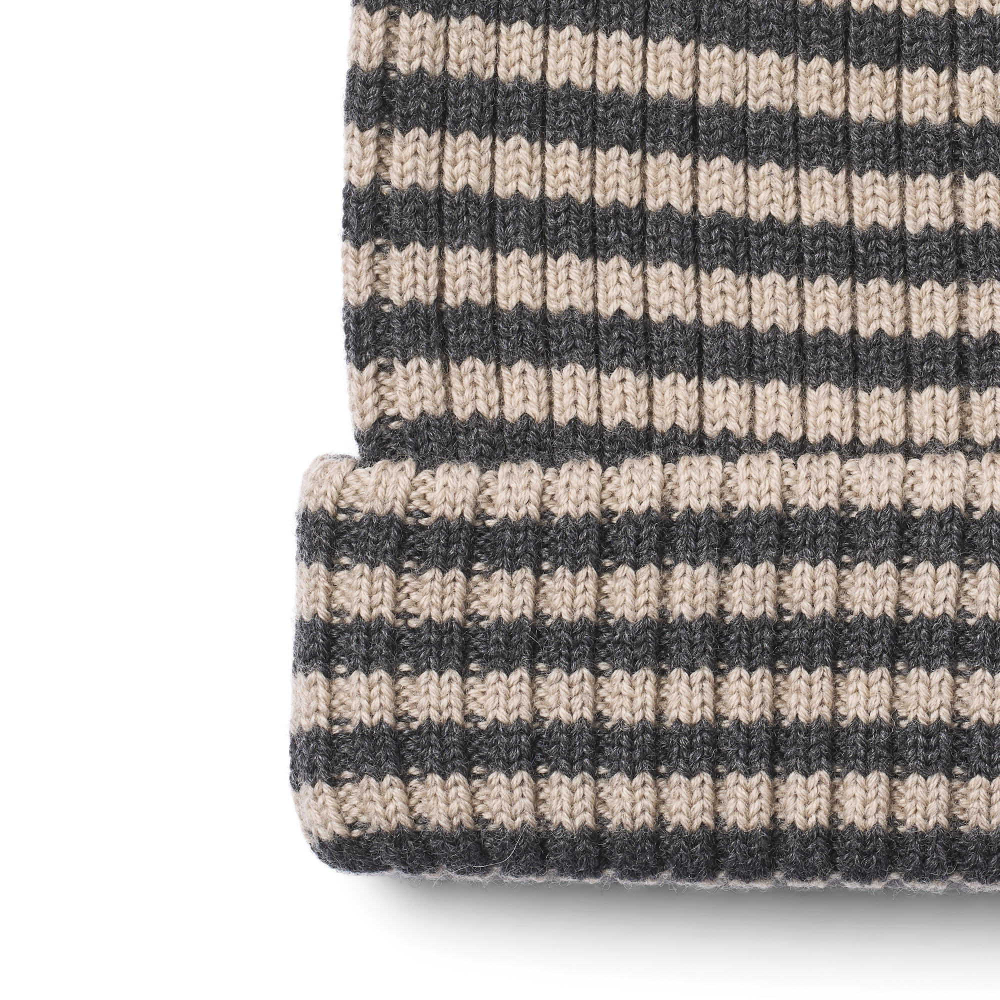 WHEAT STRIPED BEANIE