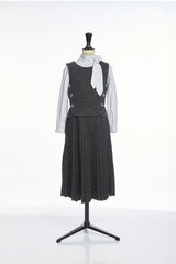 VENERA ARAPU 2PC JAVA MISS VEST WITH JAVA BLOOM PLEATED SKIRT