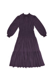 ZAIKAMOYA STELLA SMOCKED TIERED BUTTON UP DRESS