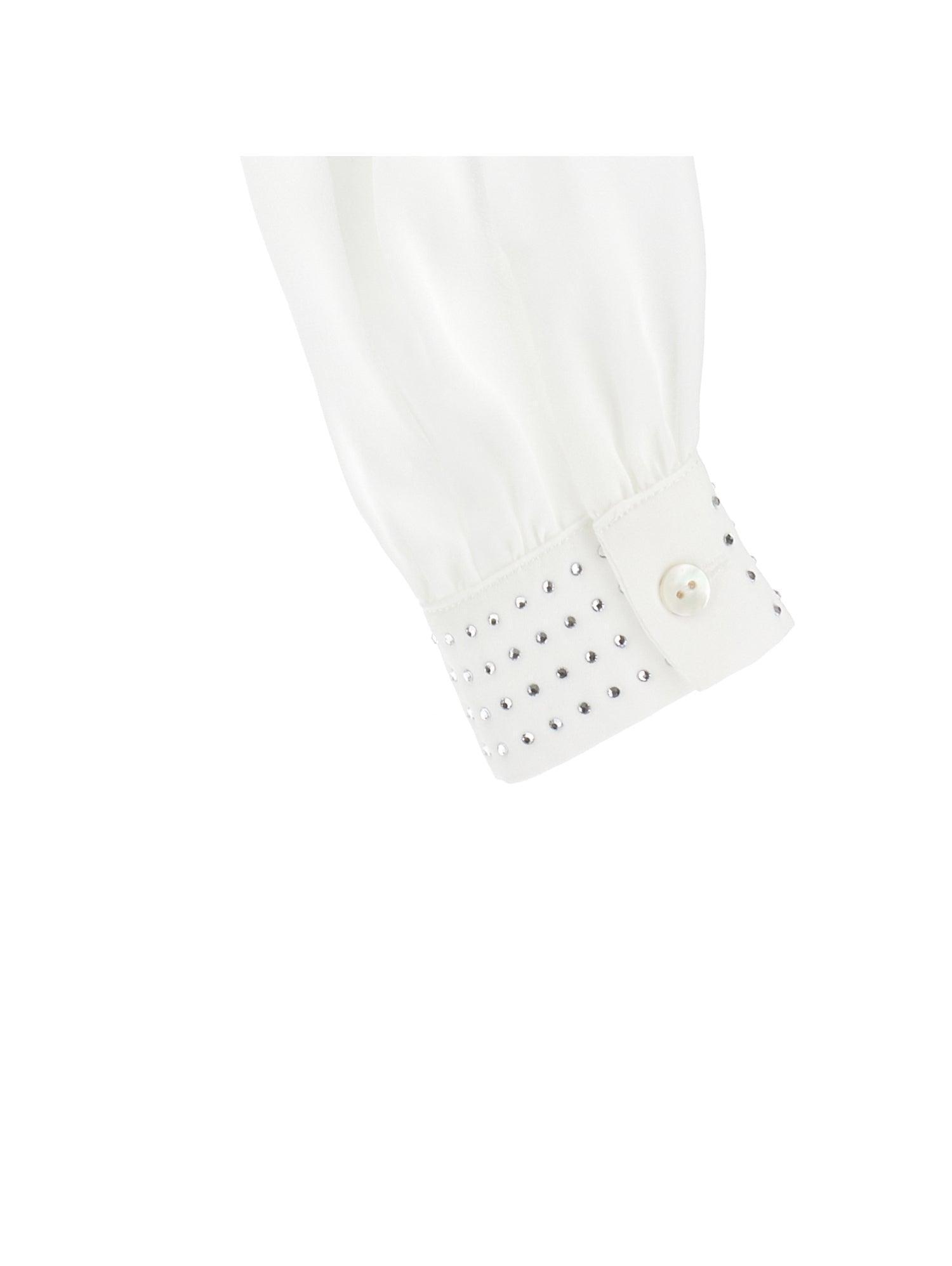 MONNALISA RHINESTONE COLLAR & CUFF BLOUSE
