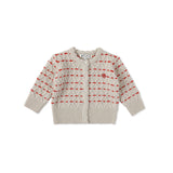 BENE BENE BABY TYROL ARGYLE KNIT CASHMERE CARDIGAN