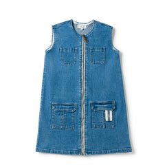 BIRNHAM ON THE SEA POCKET DENIM JUMPER