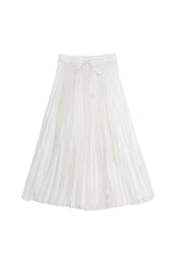 ZAIKAMOYA KLARA SUNBURST PLEATS SKIRT