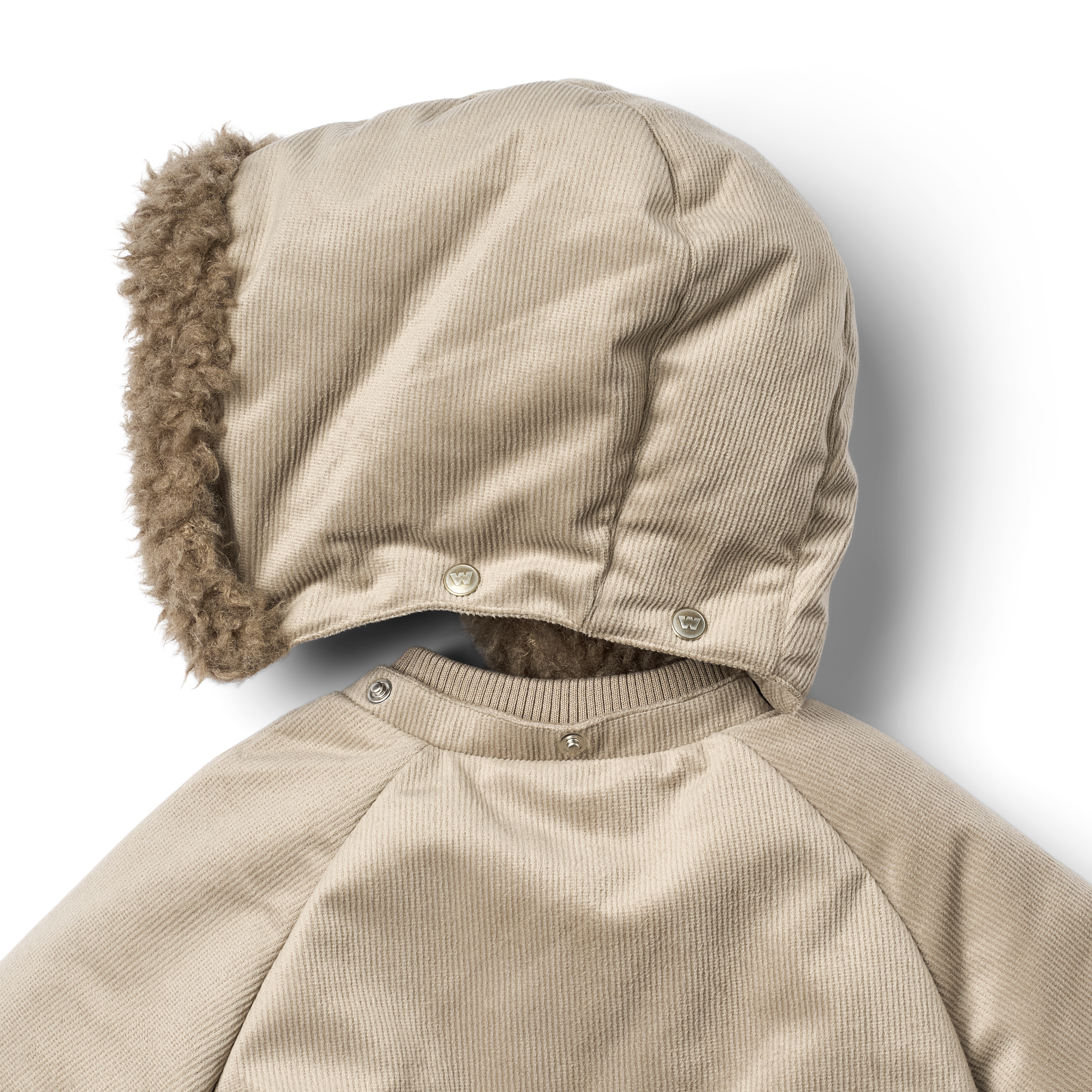 WHEAT BILLO CORDUROY  TOGGLE BUTTON PUFFER  JACKET