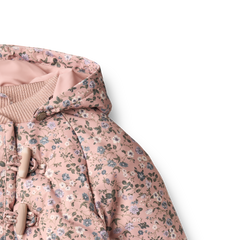 WHEAT OLGA FLOWER PRINT PUFFER JACKET