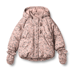 WHEAT OLGA FLOWER PRINT PUFFER JACKET