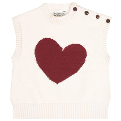 TUMBLE 'N DRY CHLOE HEART KNIT VEST