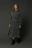 ZAIKAMOYA AVERY LINE PRINT HEARTS" DRESS