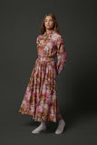 ZAIKAMOYA SIMONE FLOWER PRINT DRESS