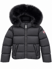 COLMAR HOODIE QUILTED CONTRAST INSERT ON SHOULDER AND HOOD JACKET