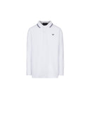 EMPORIO ARMANI ESSENTIAL LOGO POLO WITH STRIPED BY COLLAR AND SLEEVE