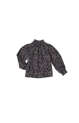 VENERA ARAPU DREAMY ROSE POPLIN PRINT BLOUSE WITH PEASANT SLEEVES