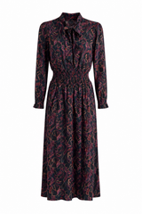 GOLD THREAD PRINT DRESS