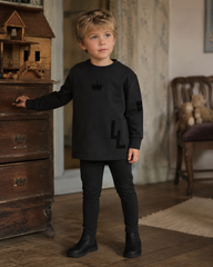 LITTLE LABEL CROWN DETAIL ROBE PAJAMA