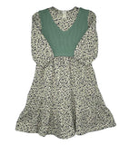 THE MEE DRESS 2PC FLORAL DRESS WITH KNIT VEST