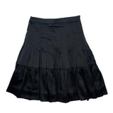 SCIACCA SATIN PLEAT SKIRT