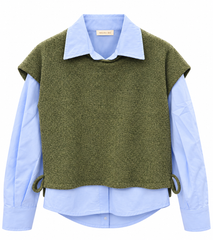 MEILISA BAI TEEN 2PC BLOUSE WITH TIE VEST