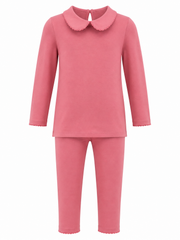 BONJOY 2PC COLLAR TRIM PAJAMA