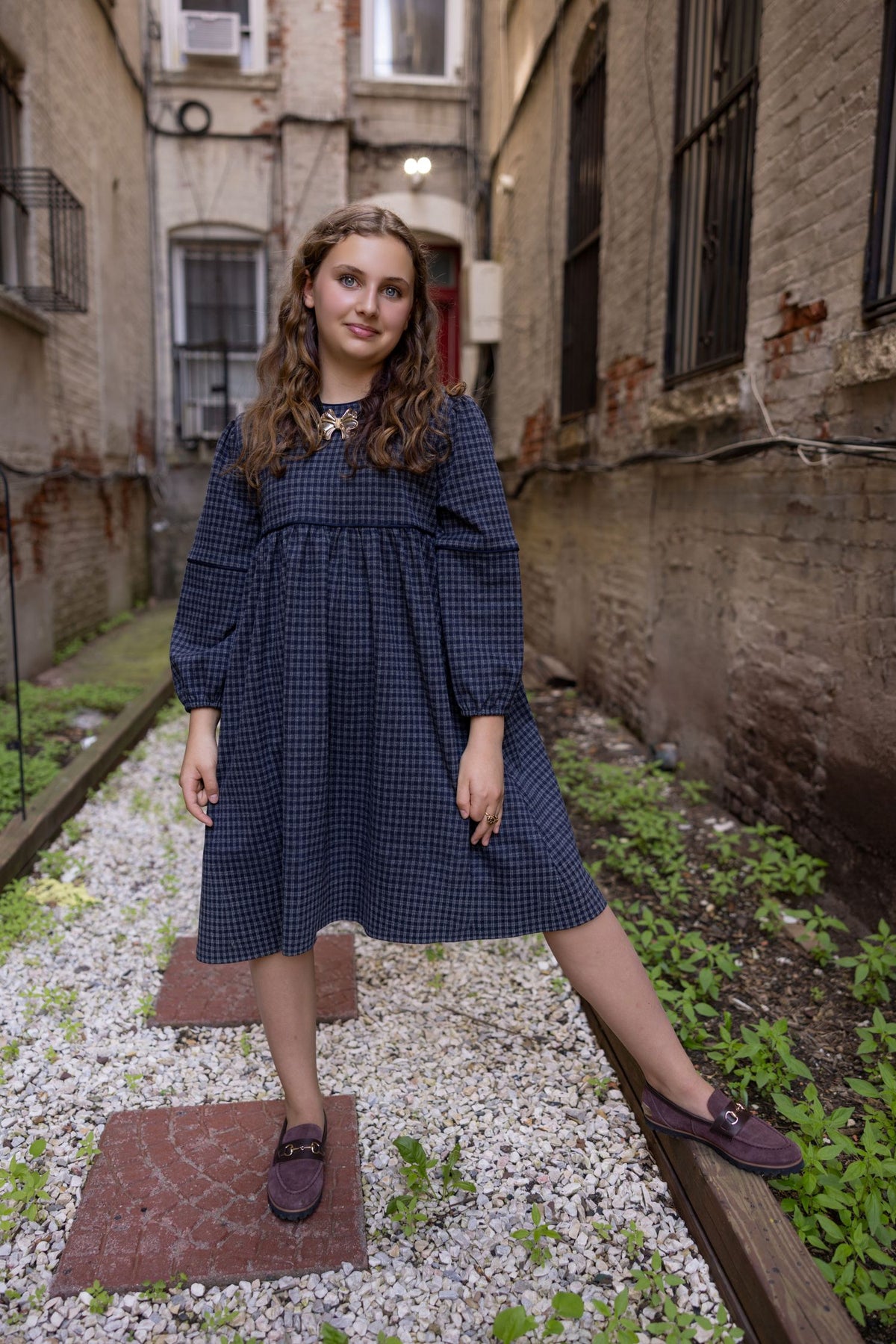 ARDE CHECKERED DRESS
