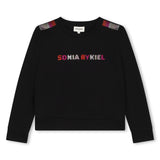 SONIA RYKIEL MULTI RHINESTONES KNIT SWEATSHIRT