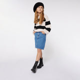 SONIA RYKIEL 2 TONE STRIPED SWEATER