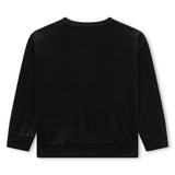 SONIA RYKIEL MINI ME RHINESTONE LOGO SWEATSHIRT