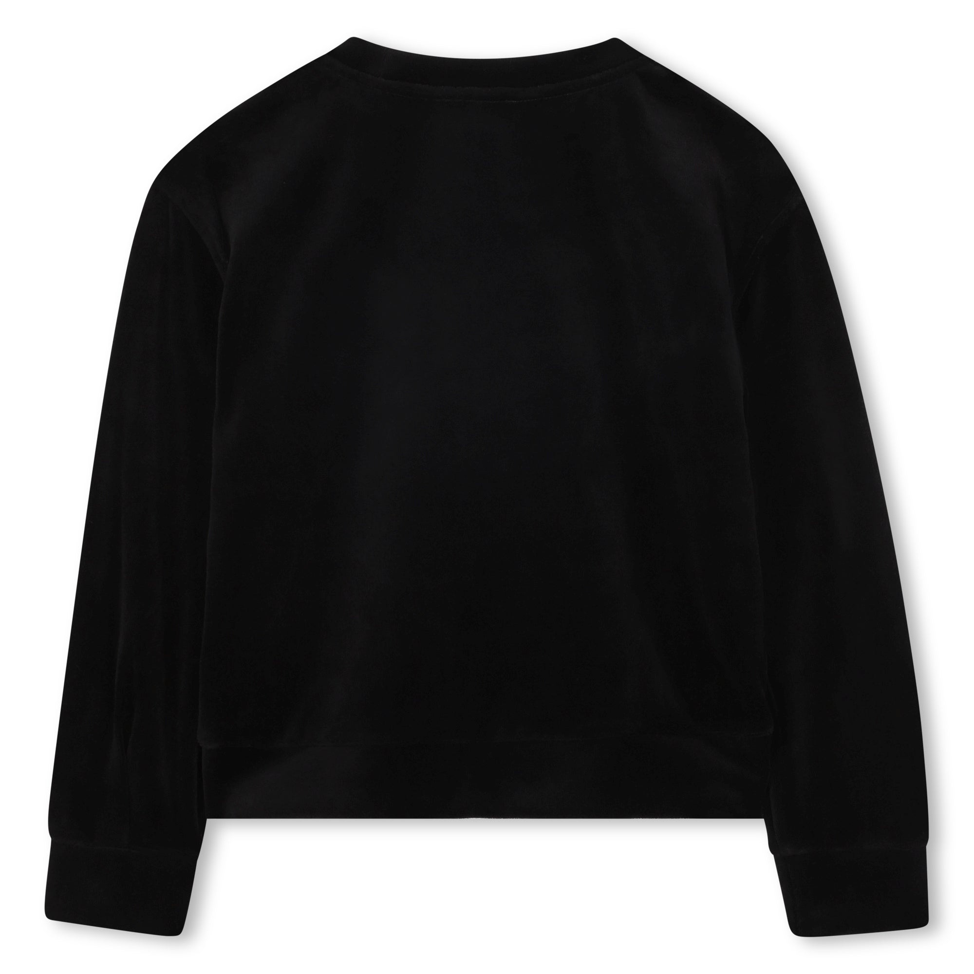 SONIA RYKIEL SR LOGO CREWNECK VELVET SWEATSHIRT
