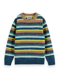 SCOTCH & SODA YARN DYED STRIPED PULLOVER SWEATER