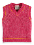 SCOTCH & SODA TRIPLE YARN V-NECK VEST