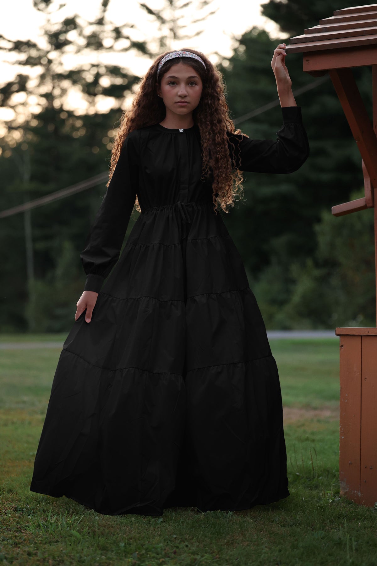 LITTLE TEMPEST TEEN TAFFETA TIERED GOWN – Little Women Too