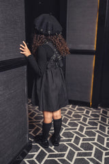 BYKE 2PC TRIM MOCK NECK WITH TAFFETA BUCKLE JUMPER