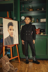 MANN CABLE KNIT SLEEVES BLAZER